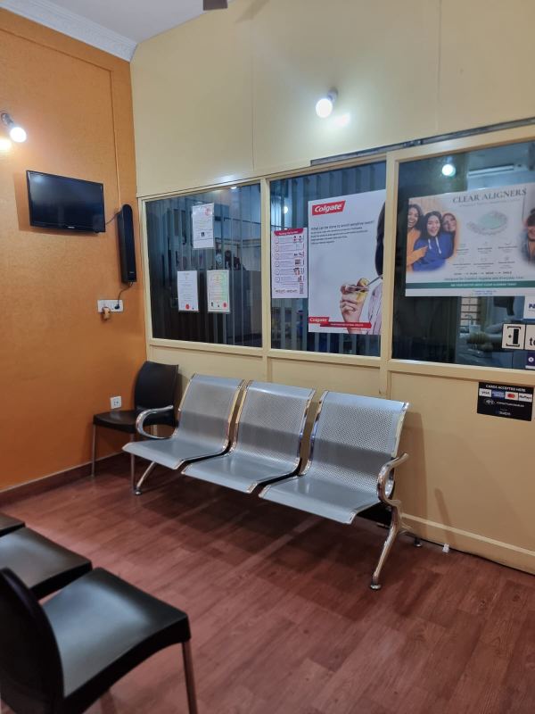 Clinic corridor and seating